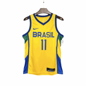 Brazil 2024/25 Gui Santos #11 Home Basketball Fan Version