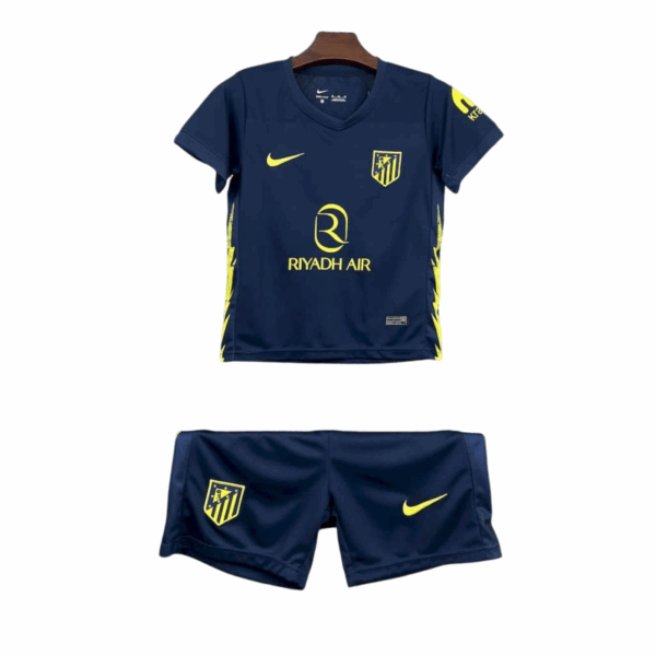 25/26 Atletico Madrid Away Kids Kit (Shorts+Jersey)