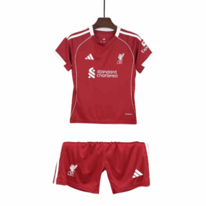 25/26 Liverpool Home Kids Kit (Shorts+Jersey)
