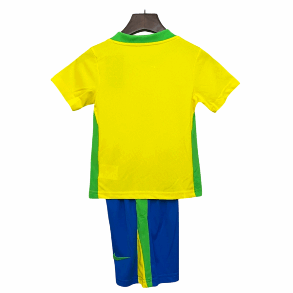 25/26 Brazil Home Kids Kit (Shorts+Jersey) - Image 2