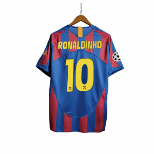 06 Barcelona Ronaldinho Home Jersey Retro