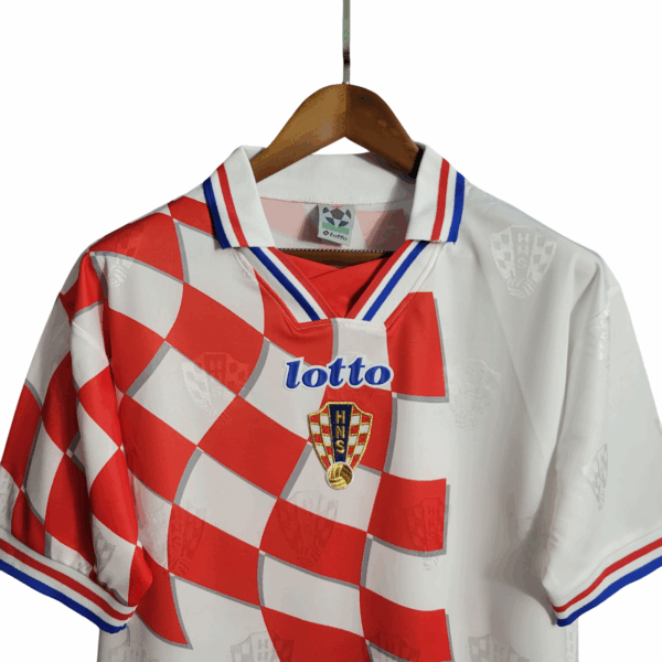 1998 Croatia Home Jersey Retro - Image 5