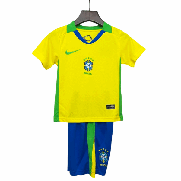 25/26 Brazil Home Kids Kit (Shorts+Jersey)
