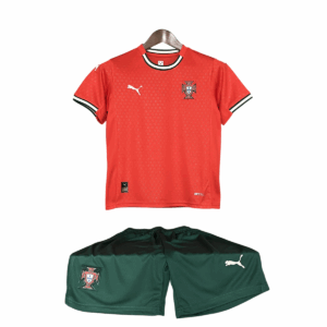 25/26 Portugal Home Kids Kit (Shorts+Jersey)