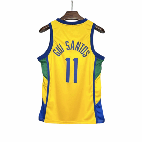 Brazil 2024/25 Gui Santos #11 Home Basketball Fan Version - Image 2