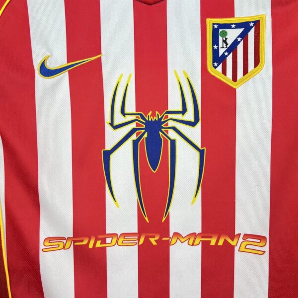 04/05 Atletico Madrid Home Jersey Retro - Image 4