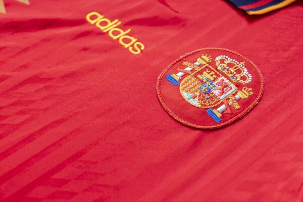 1994 Spain Home Jersey Retro - Image 3