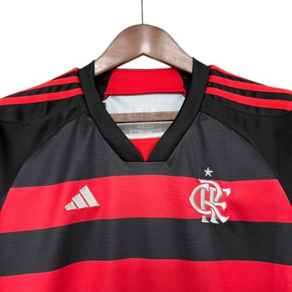 24/25 Flamengo Home Kids Kit (Shorts+Jersey) - Image 2