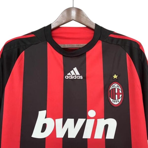 08/09 AC Milan Home Jersey Retro Version - Image 3